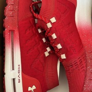 Under Armour Men’s Red and White Athletic Shoes